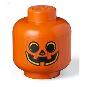 NIB Lego Halloween Pumpkin Storage Head - Small